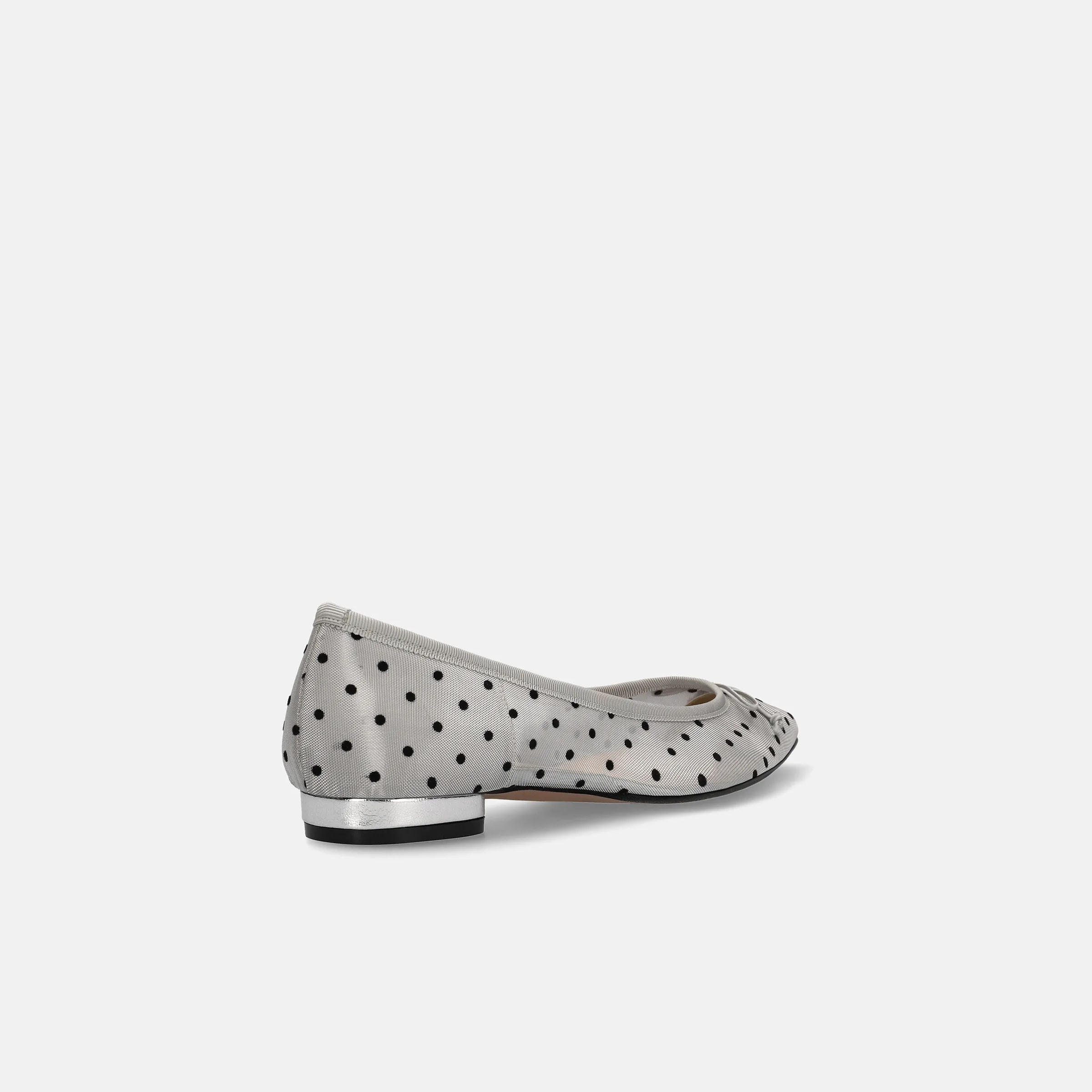 10%OFF: 2024SS: Dot Tulle Ballet Shoes (m17037) Silver TU