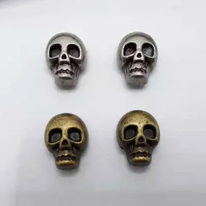 11x9MM Skull Head Punk Rivets – Gothic Metal Studs 30 Pack