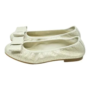 1412 - Beige Soft Leather Flats for Girl/Teen/Women by London Kids