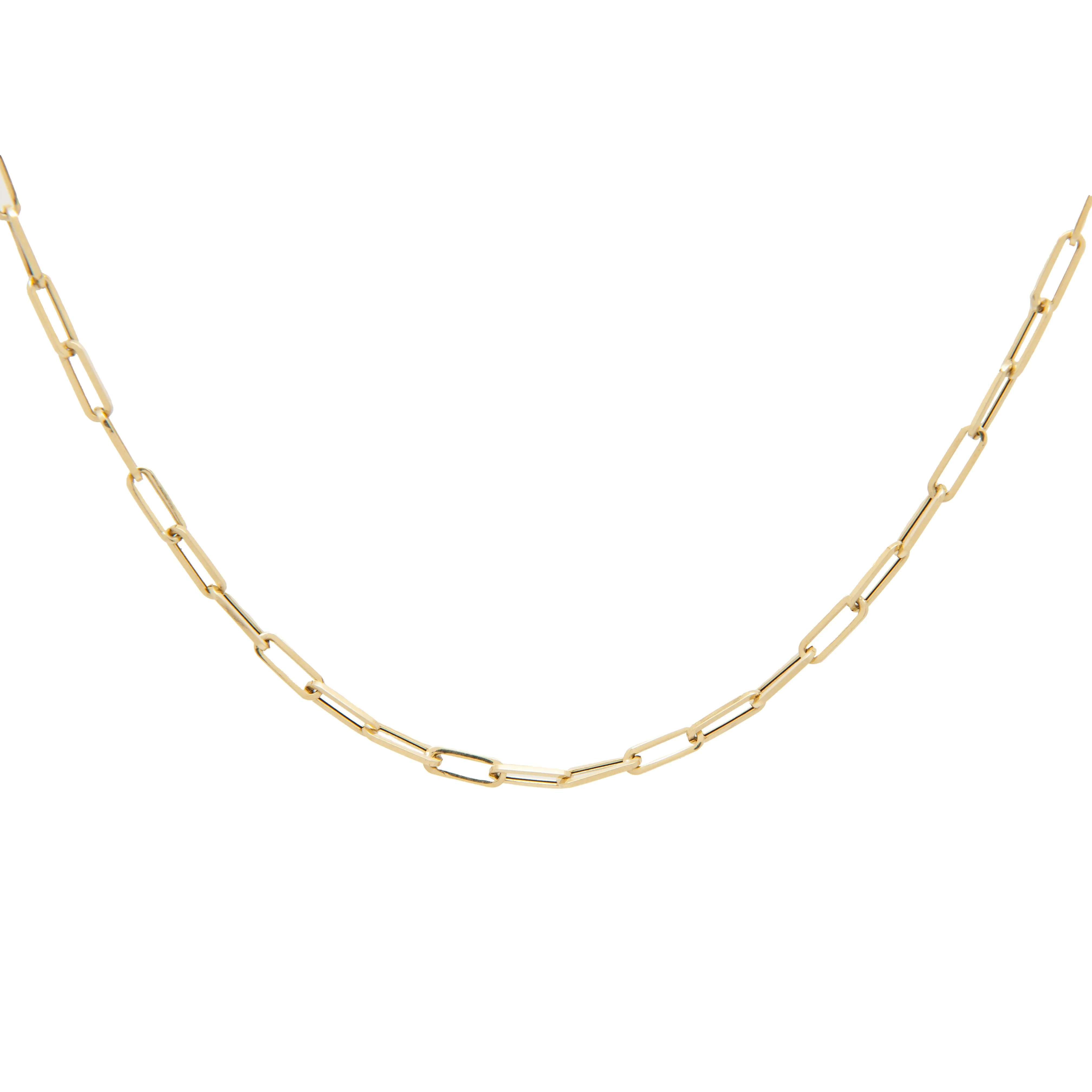 14kt Yellow Gold medium Paperclip Chain