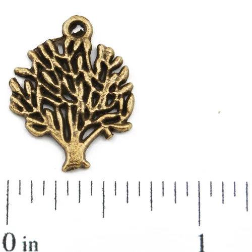 20*16mm Vintage antique bronze Zinc alloy Charms,tree,sold 200 pcs per pkg