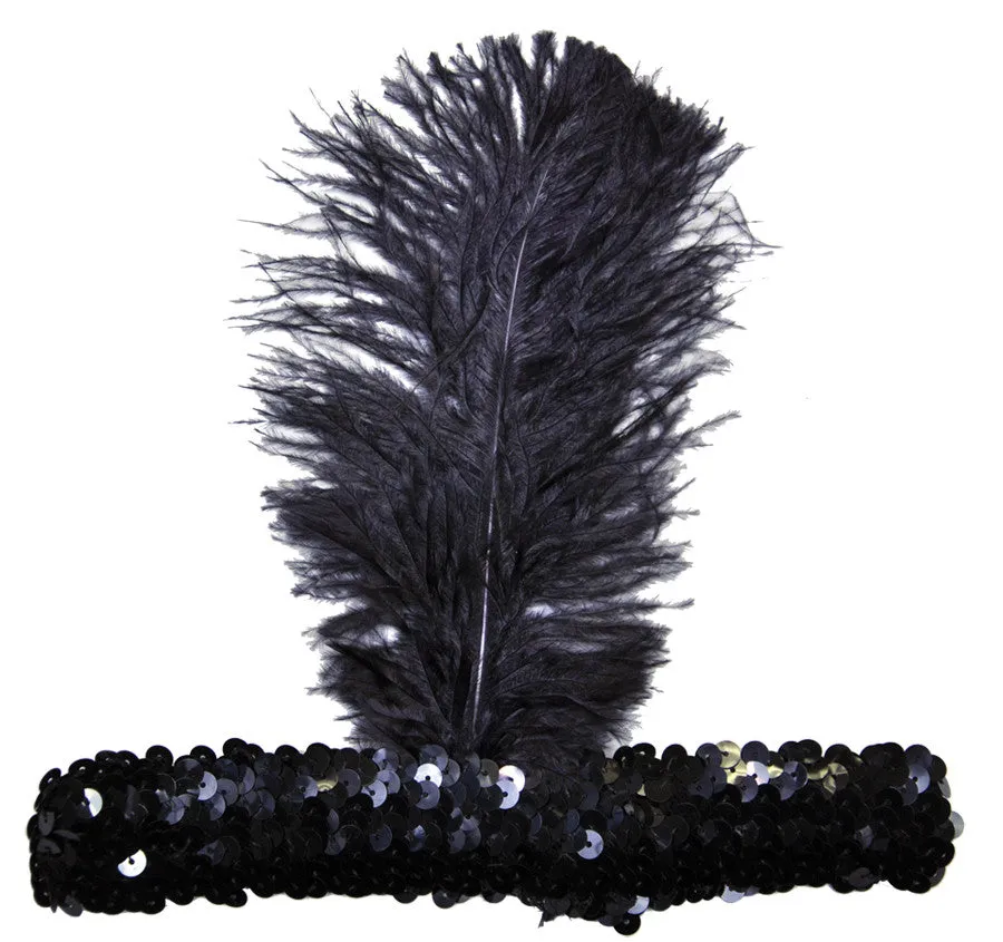 20S Headband Black  Costume Accessories