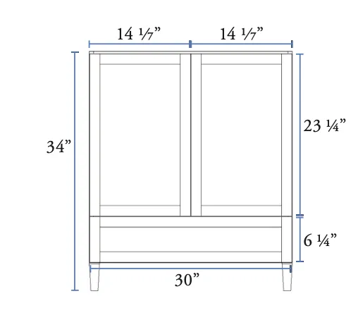 30" Evolution III Classic Brand Vanity
