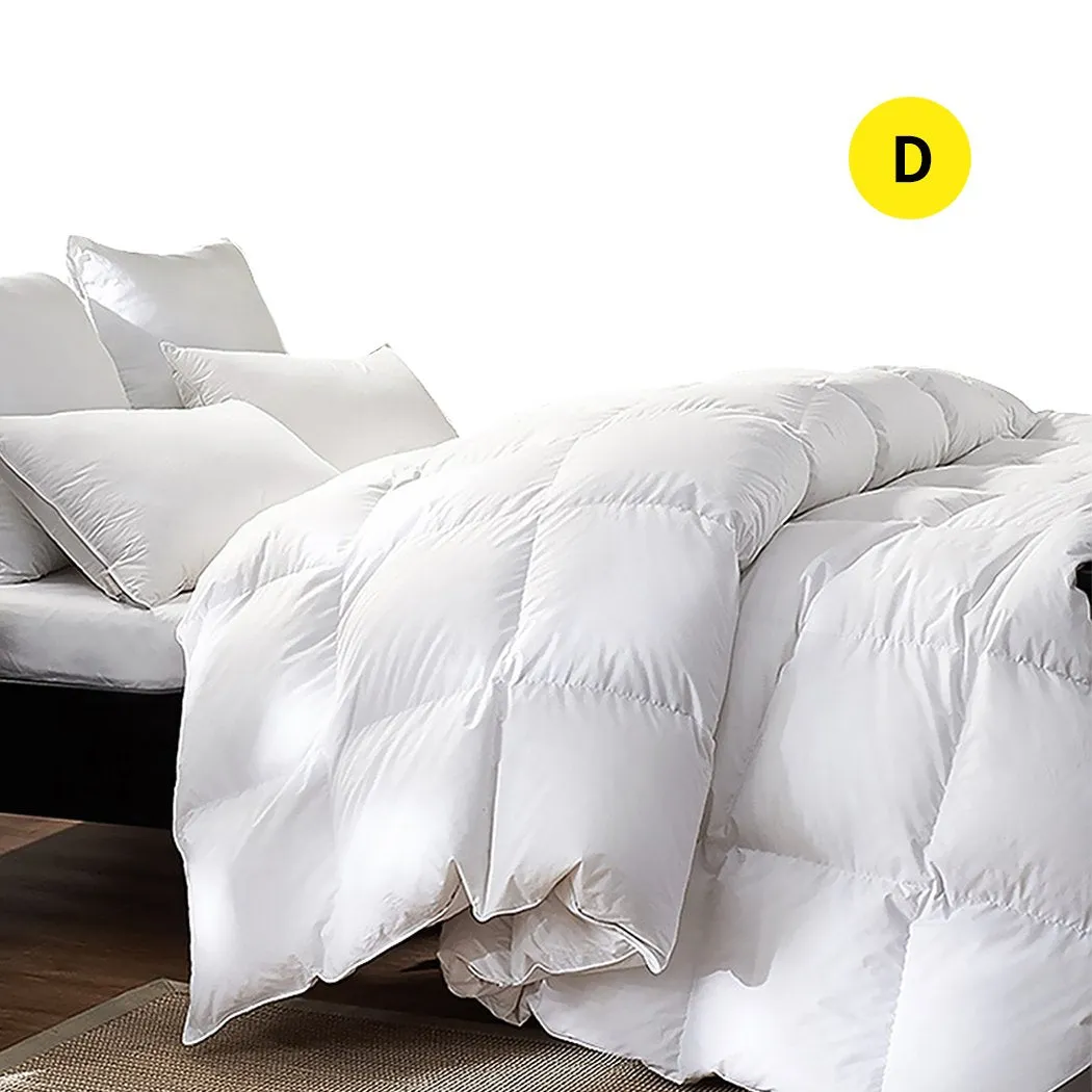 500GSM All Season Duck Down Feather Filling Duvet in Double Size