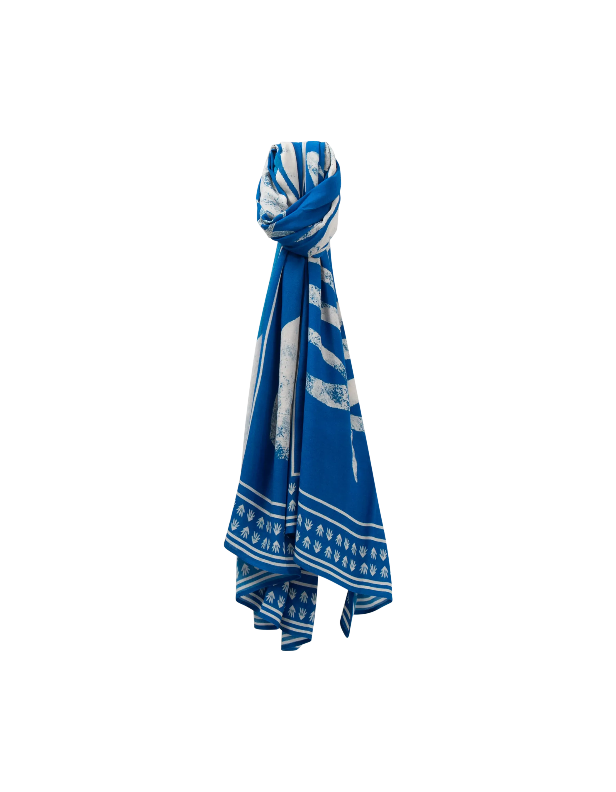 ACIA - Foulard santorin blue à motif arty minimal