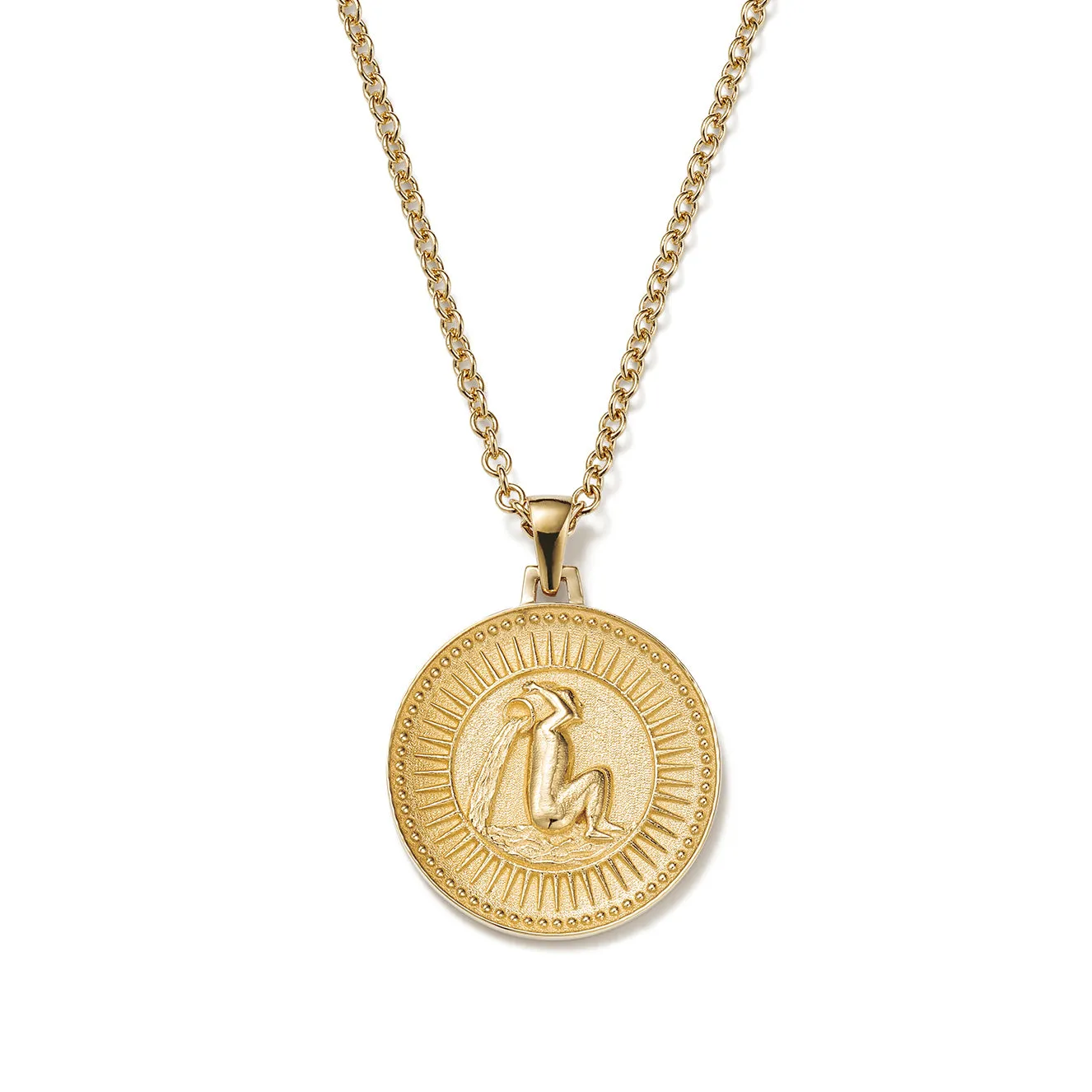Aquarius Zodiac Pendant Necklace