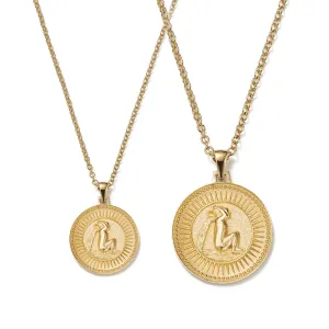 Aquarius Zodiac Pendant Necklace