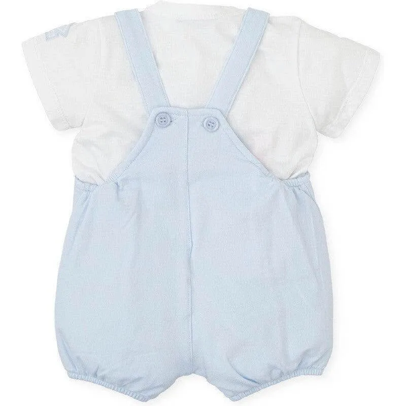 Baby Boys Blue Dungaree Set