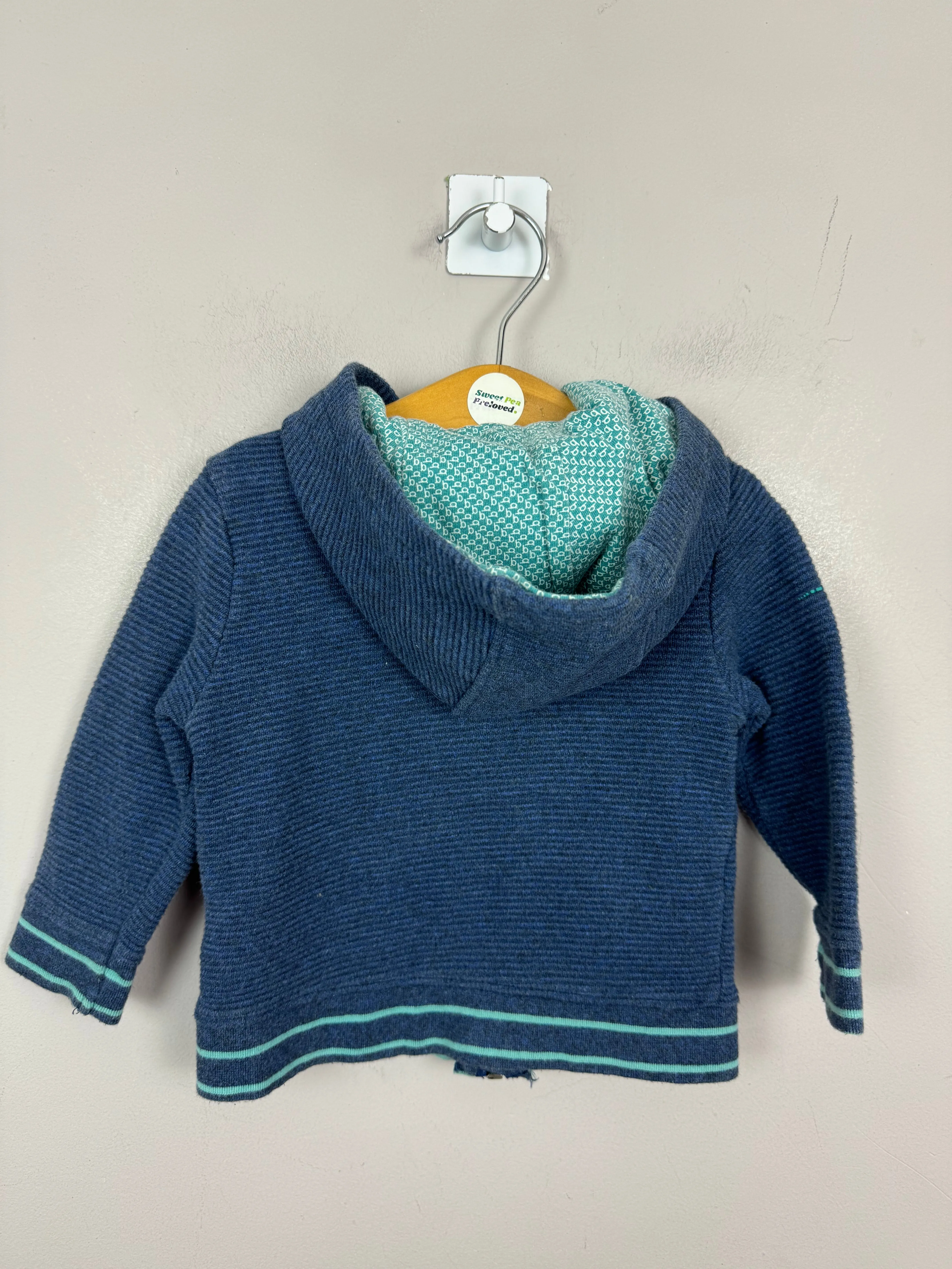 Baker ribbed hoodie 6-9m