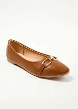 Ballerina shoes with fancy metal studs