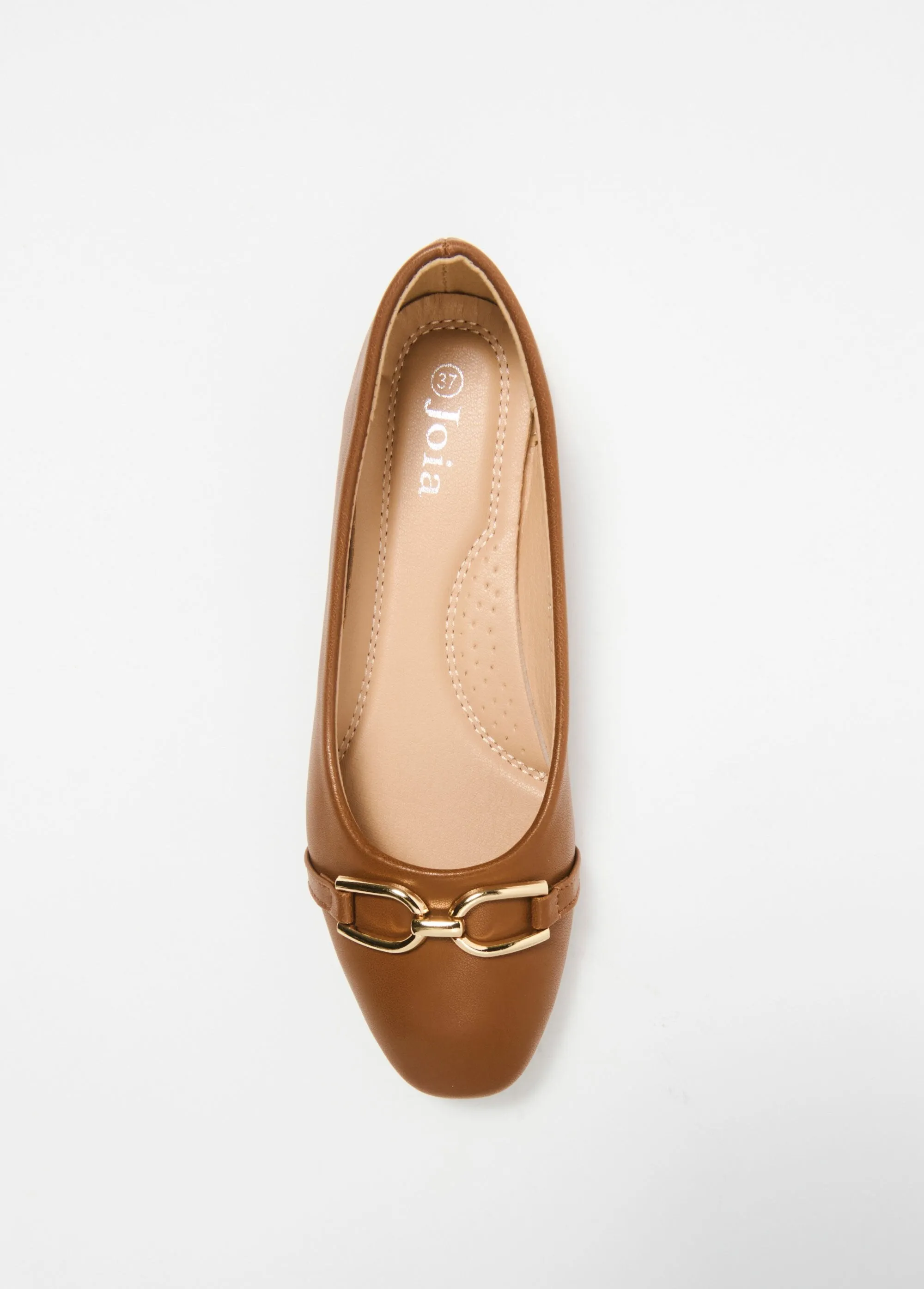 Ballerina shoes with fancy metal studs