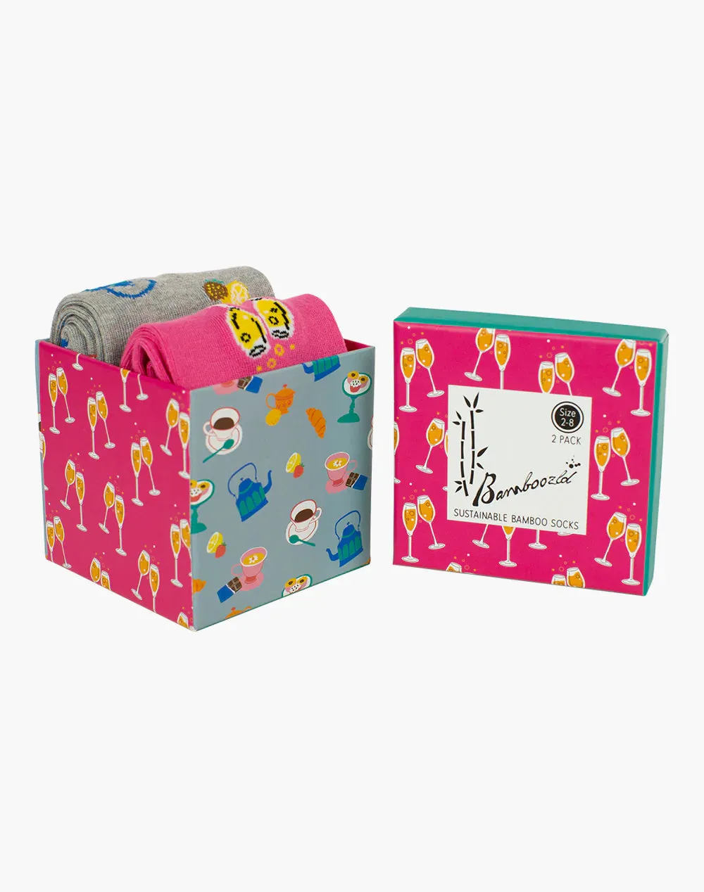 Bamboozld - High Tea Socks 2 Pack Gift Box