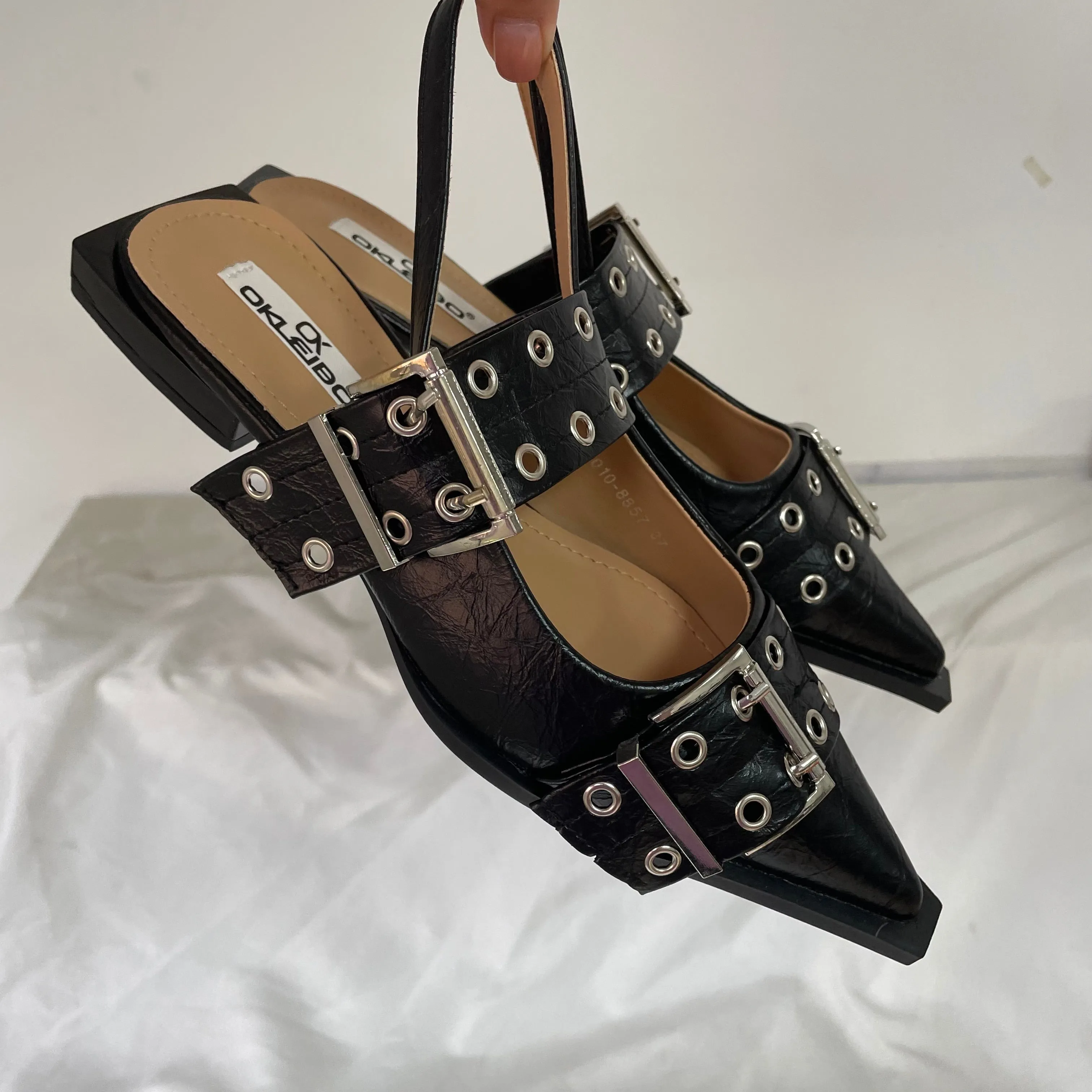 Belmont Buckle Heels
