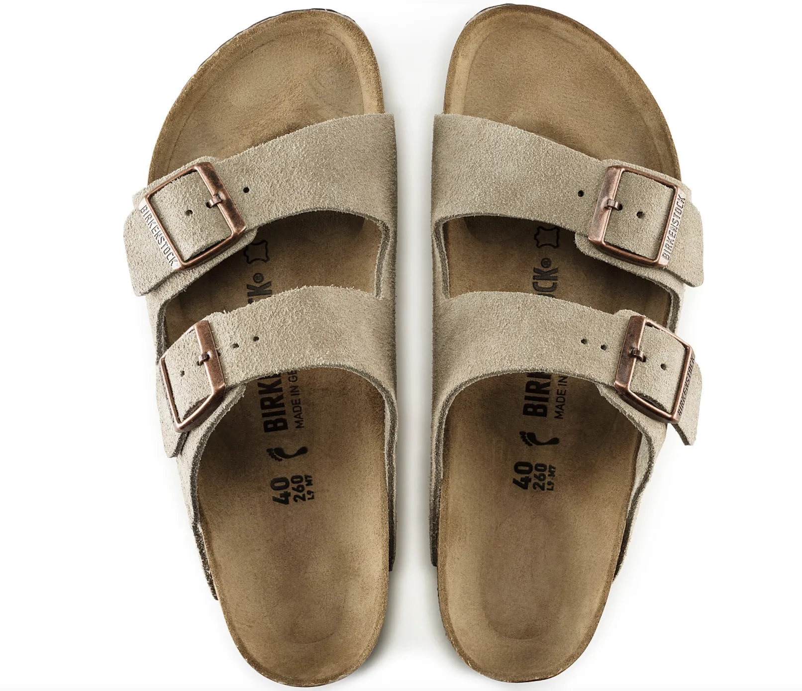 BIRKENSTOCK ARIZONA TAUPE SUEDE