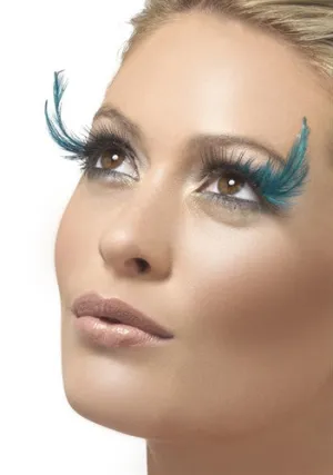 Black-Teal Eyelashes