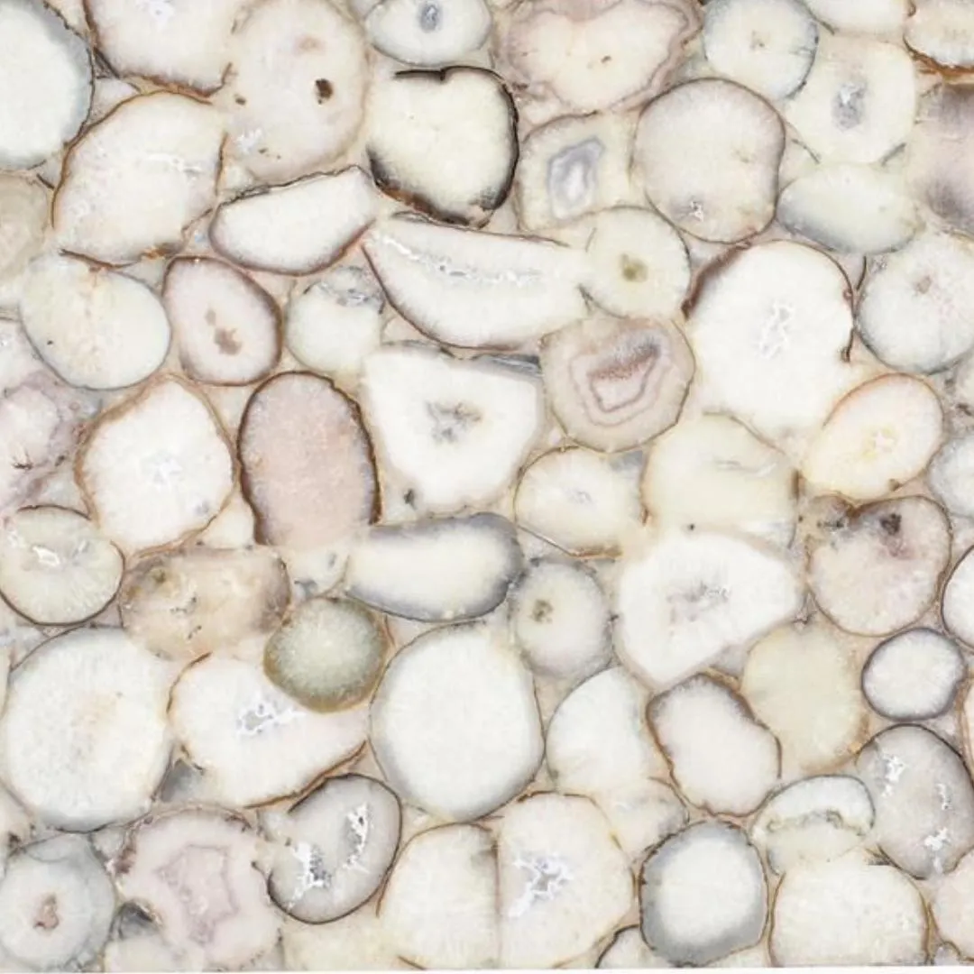 BONE Semi Precious Agate Gemstone Polished Slab