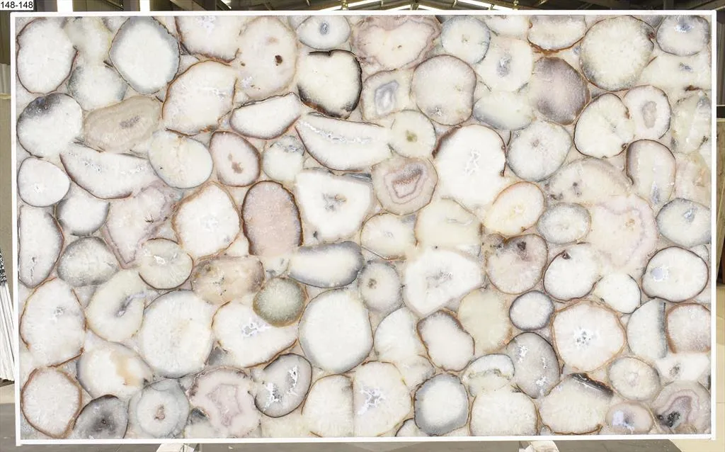 BONE Semi Precious Agate Gemstone Polished Slab