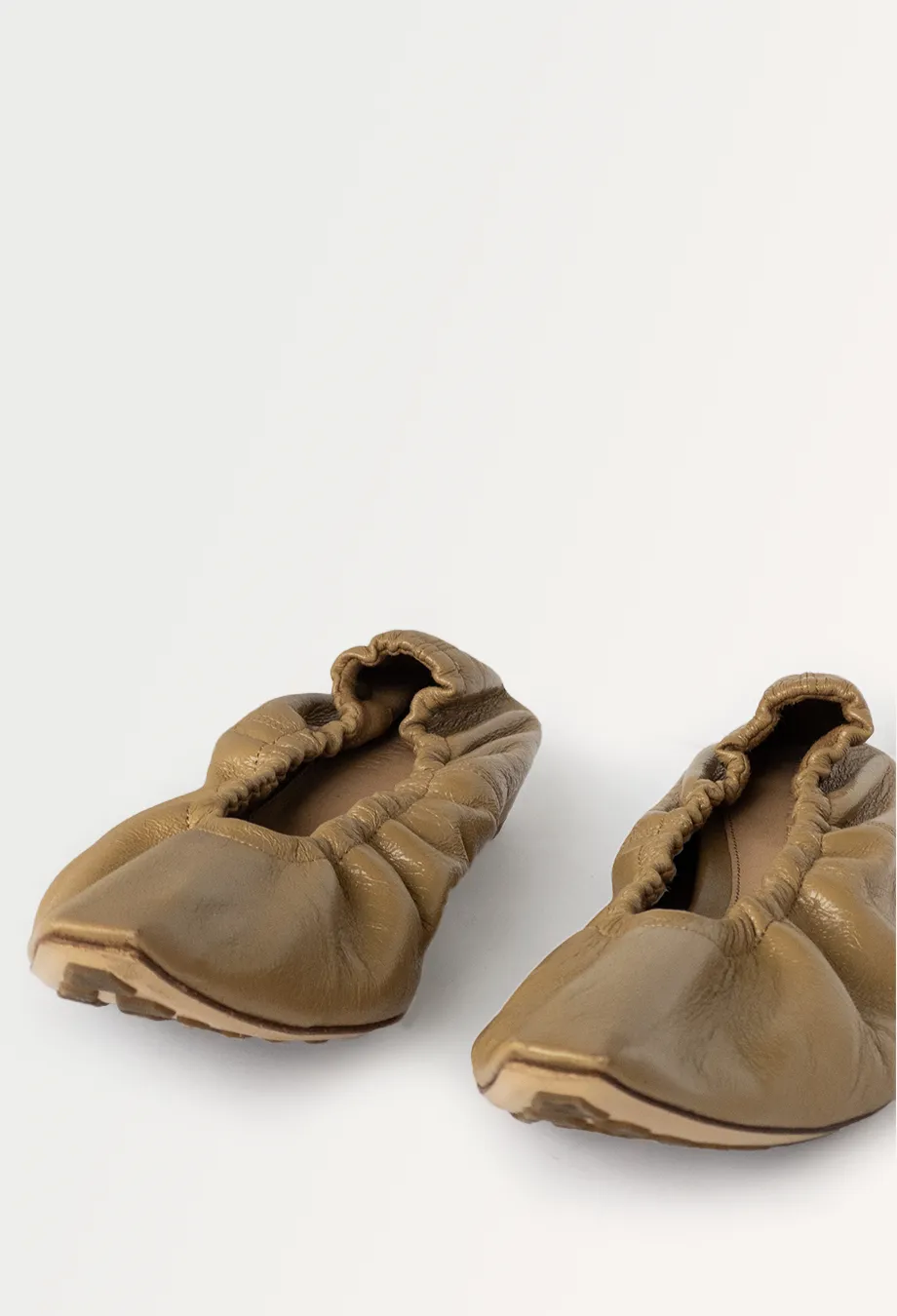 Bottega Veneta Almond Leather Flats RRP$1500