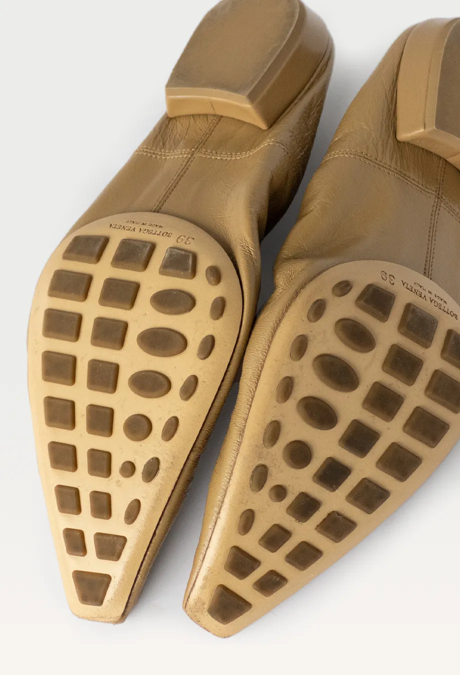 Bottega Veneta Almond Leather Flats RRP$1500