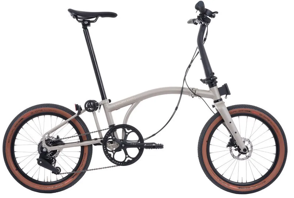 Brompton G Line Large Folding Bike - Traildust White