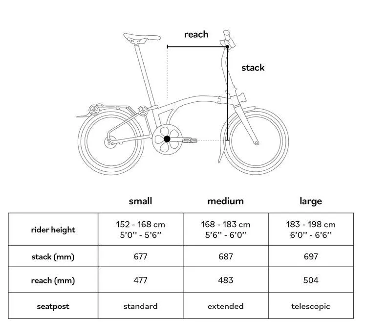 Brompton G Line Large Folding Bike - Traildust White
