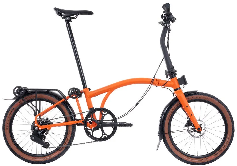 Brompton G Line with Rack Small Folding Bike - Adventure Orange