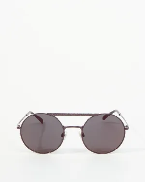 Chanel Purple Circle 4232 Aviator Sunglasses