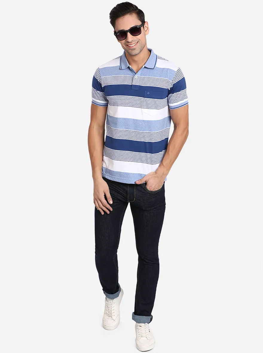 Dark Blue Solid Narrow Fit Jeans | Greenfibre