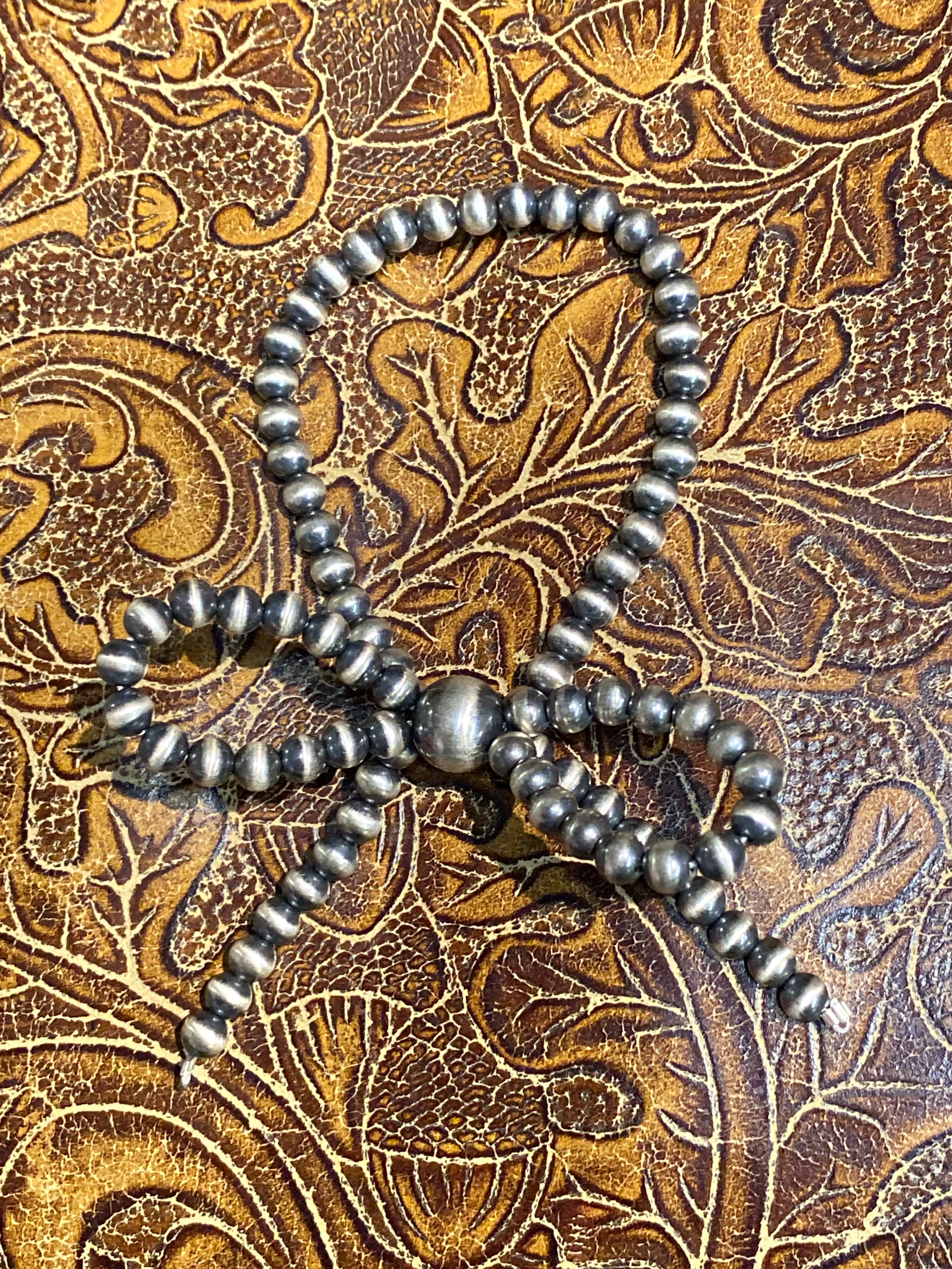 Delta Sterling Navajo Bow Bracelet