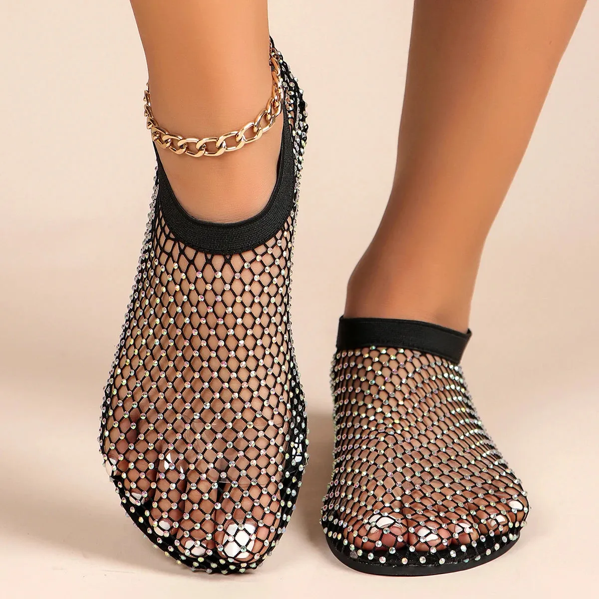 DiamondGaze Flat Sandals