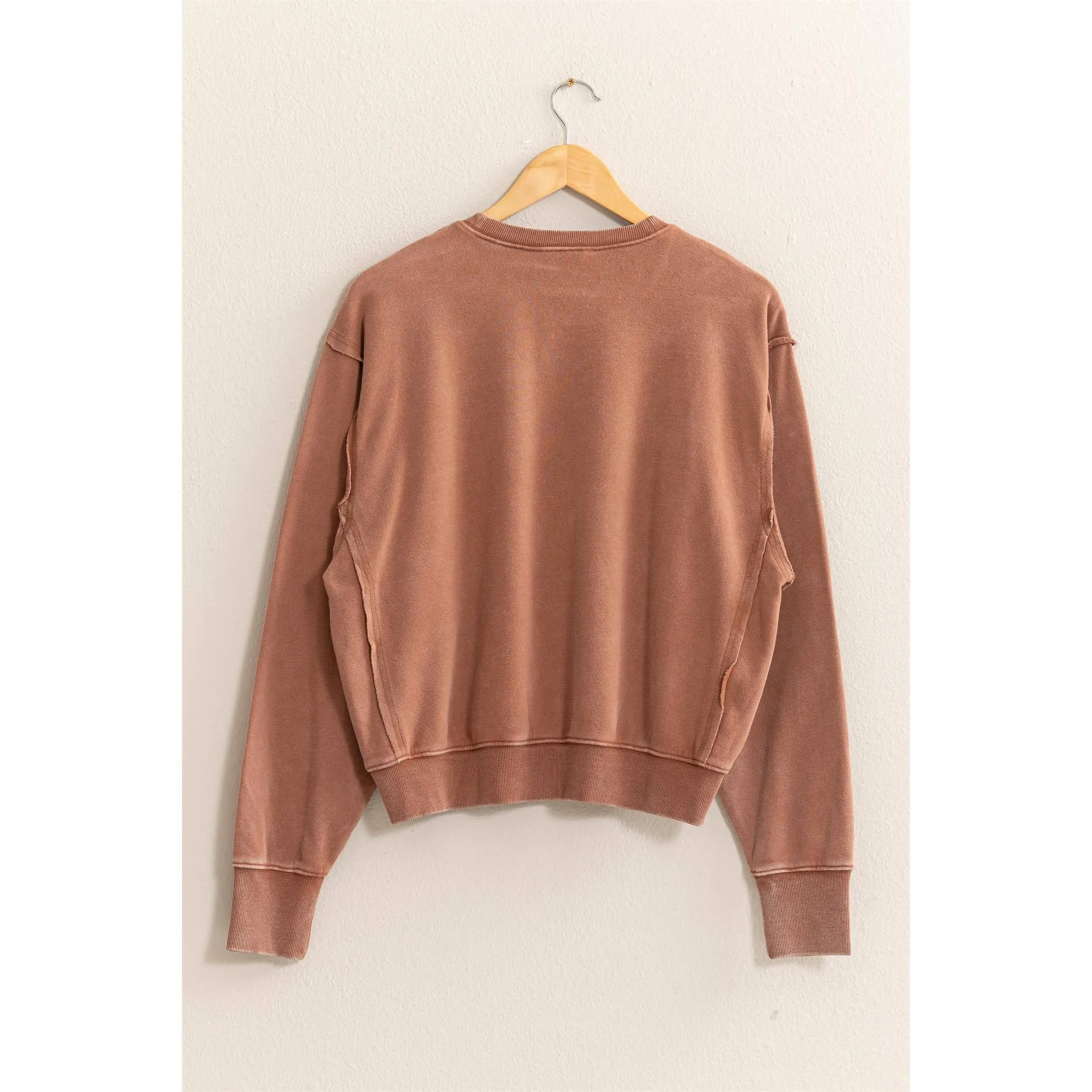 Drop Shoulders Crewneck HYFVE Sweatshirt: Dark Green