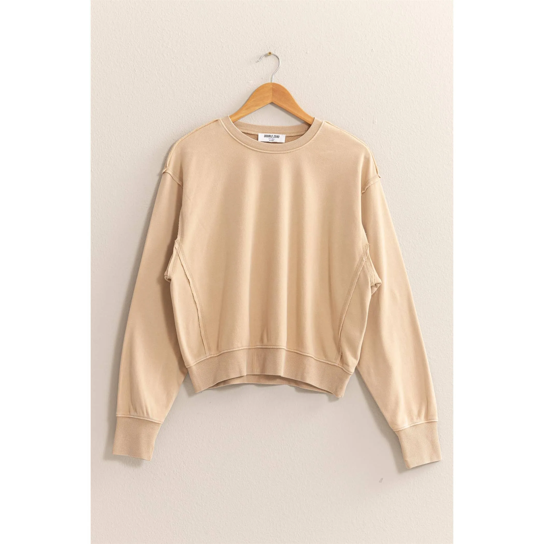 Drop Shoulders Crewneck HYFVE Sweatshirt: Dark Green
