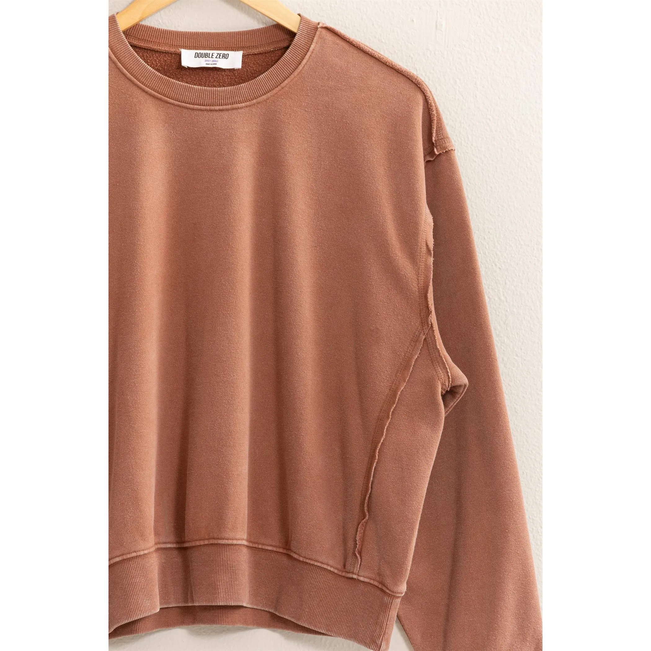 Drop Shoulders Crewneck HYFVE Sweatshirt: Dark Green
