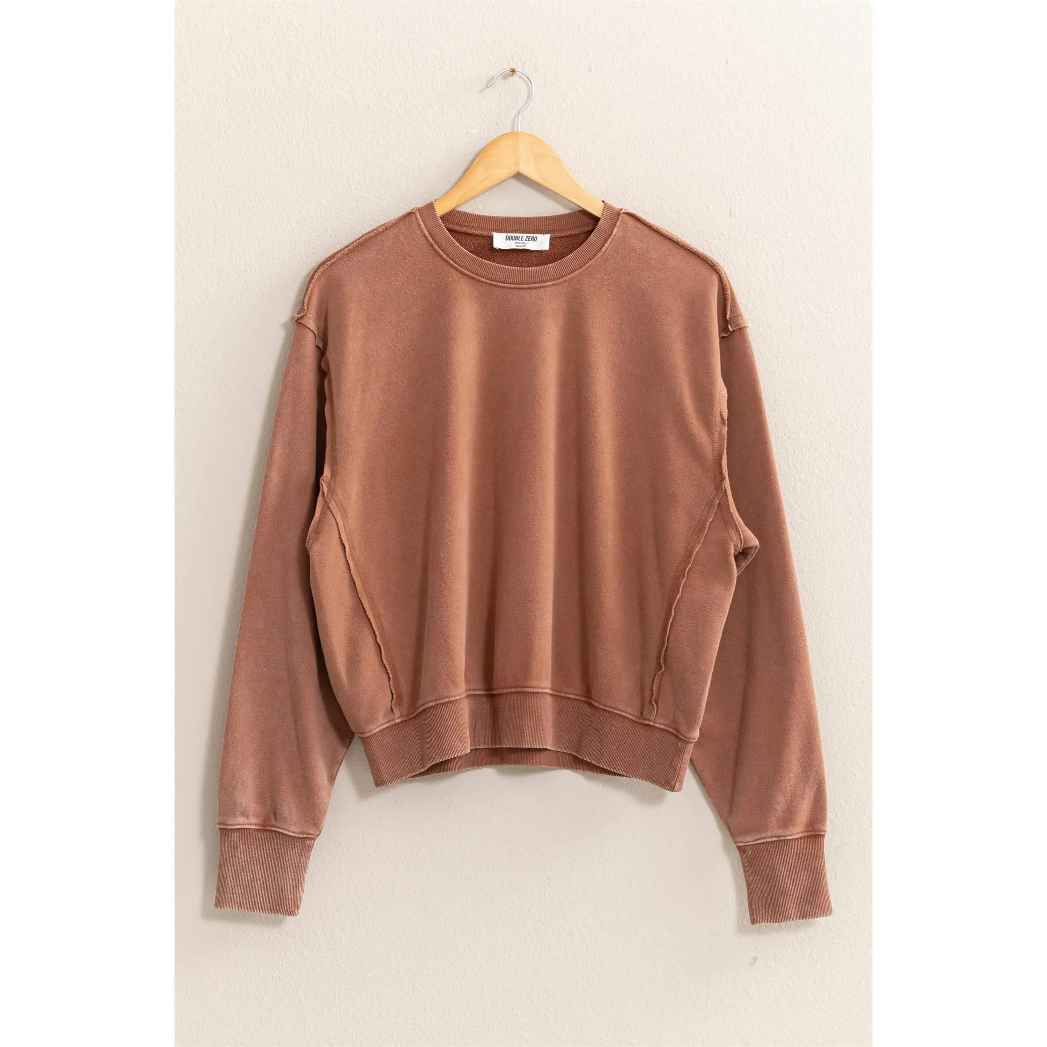 Drop Shoulders Crewneck HYFVE Sweatshirt: Dark Green