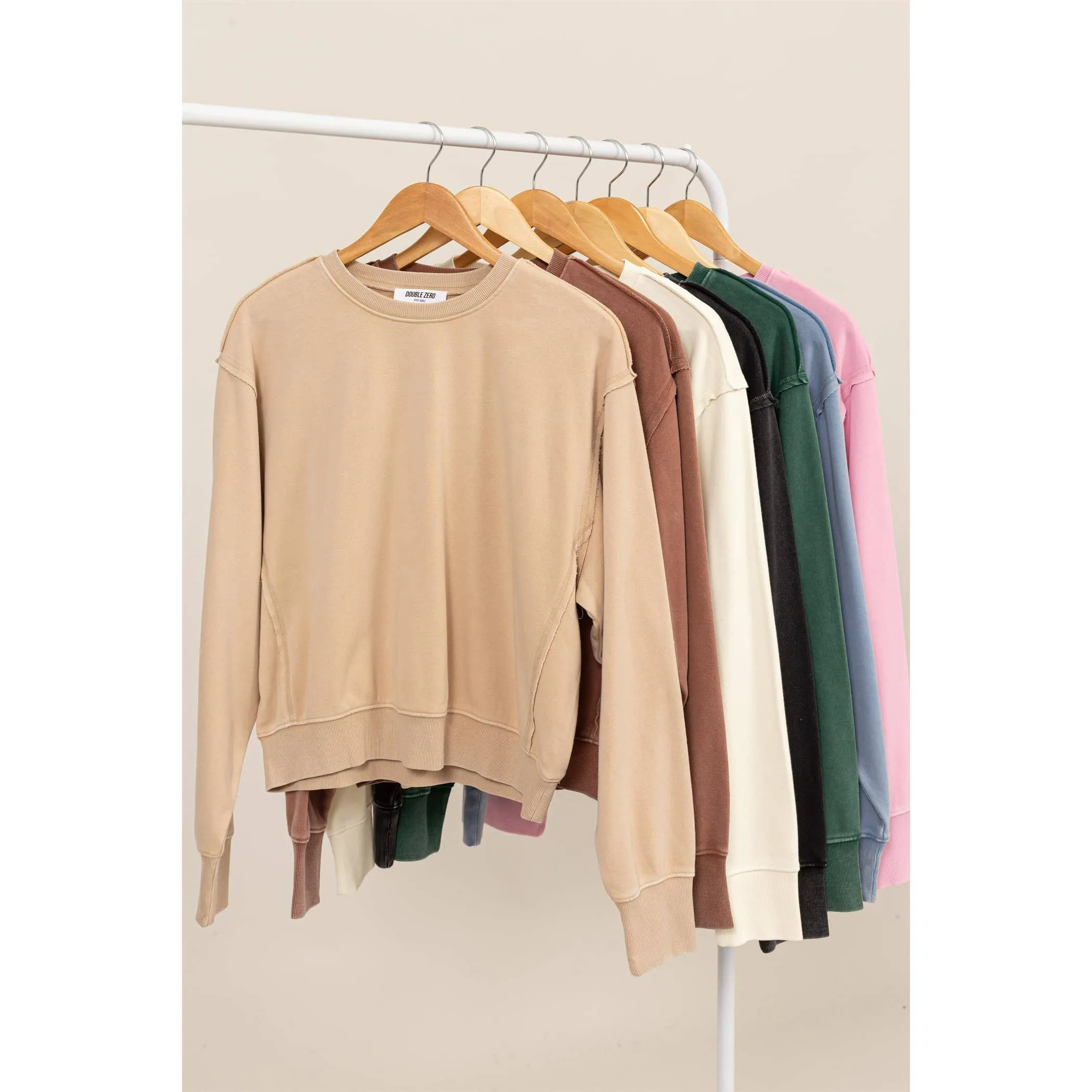 Drop Shoulders Crewneck HYFVE Sweatshirt: Dark Green