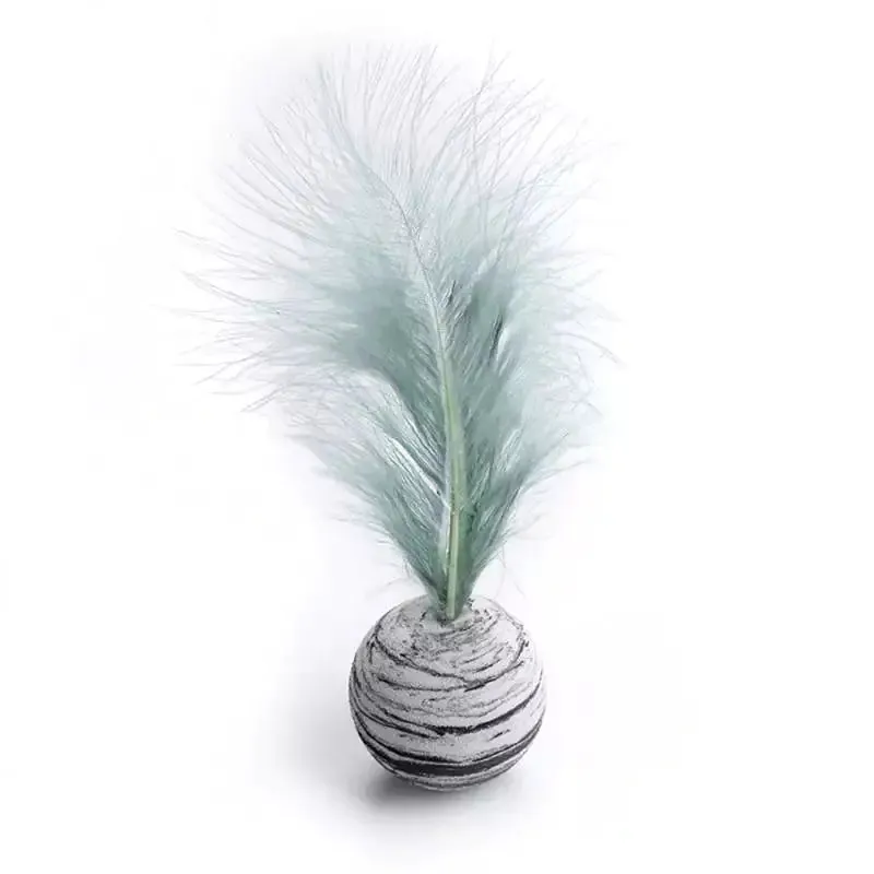 Dura-PURR Feather Ball Toy for Agility
