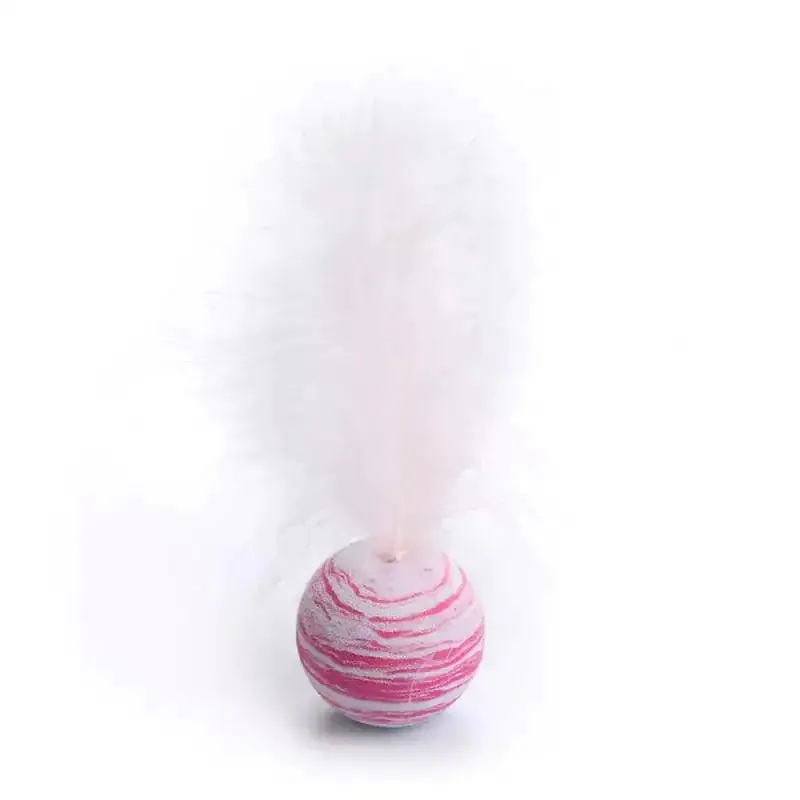 Dura-PURR Feather Ball Toy for Agility