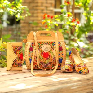 Elegant Tote and Clutch Set | Perfectly Paired with Ballet Flats Nk-193