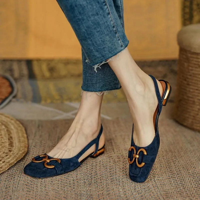 Elise Suede Slingbacks