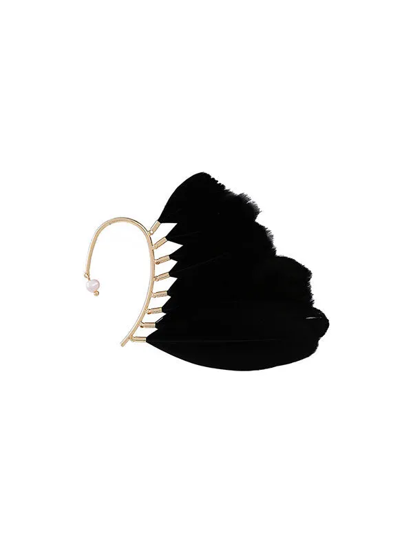 Feather 1pcs Hanging Earrings