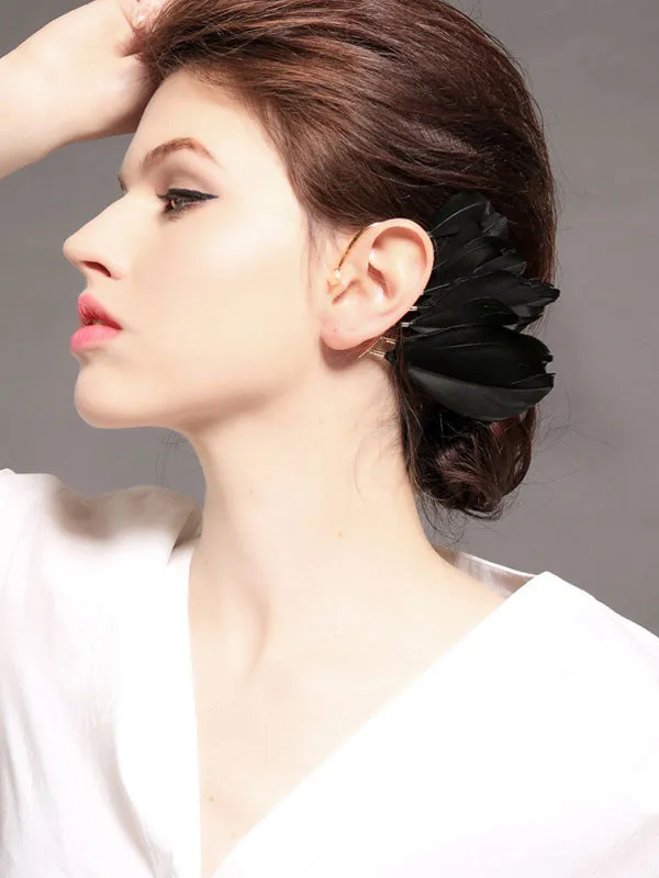 Feather 1pcs Hanging Earrings