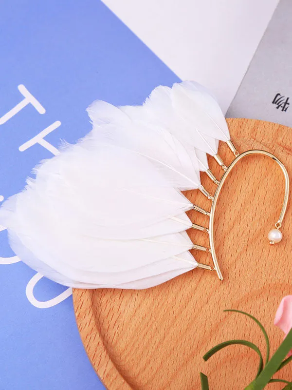 Feather 1pcs Hanging Earrings