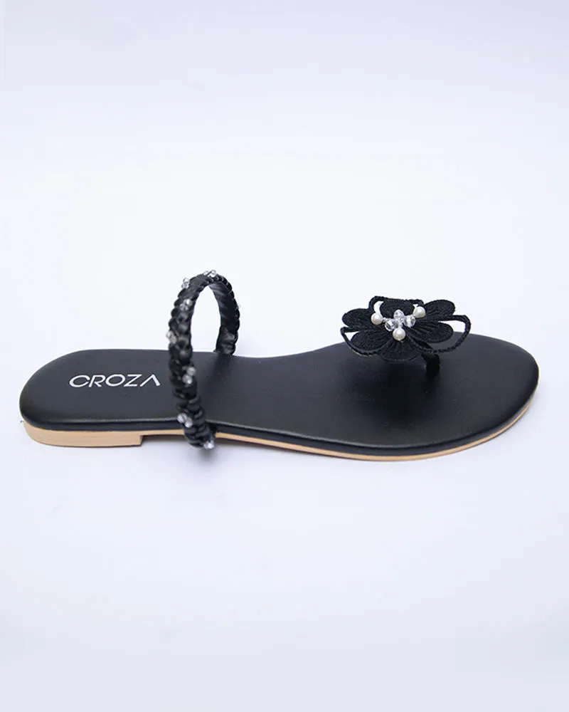 FLORA Flower Pearl Flats