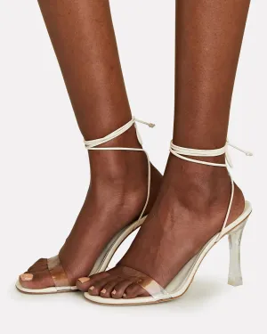 Gloria Linen & Leather Sandals