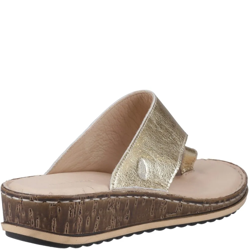 Gold Elissa Toepost Sandals