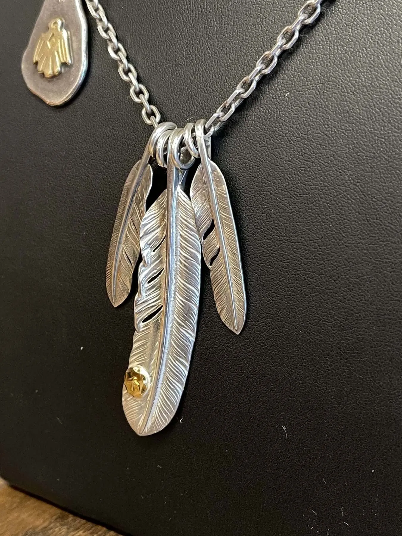 Goros Feather With Hook Chain Setup