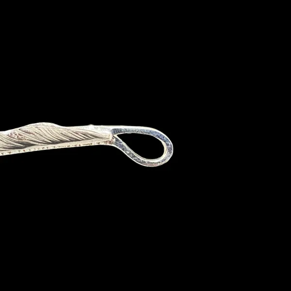 Goros Xl Silver And Gold Feather With Metal - Facing Left