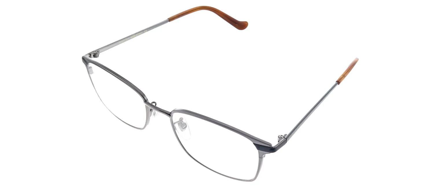 Gucci GG 0579OK 003 Rectangle Metal Silver Eyeglasses with Demo Lens