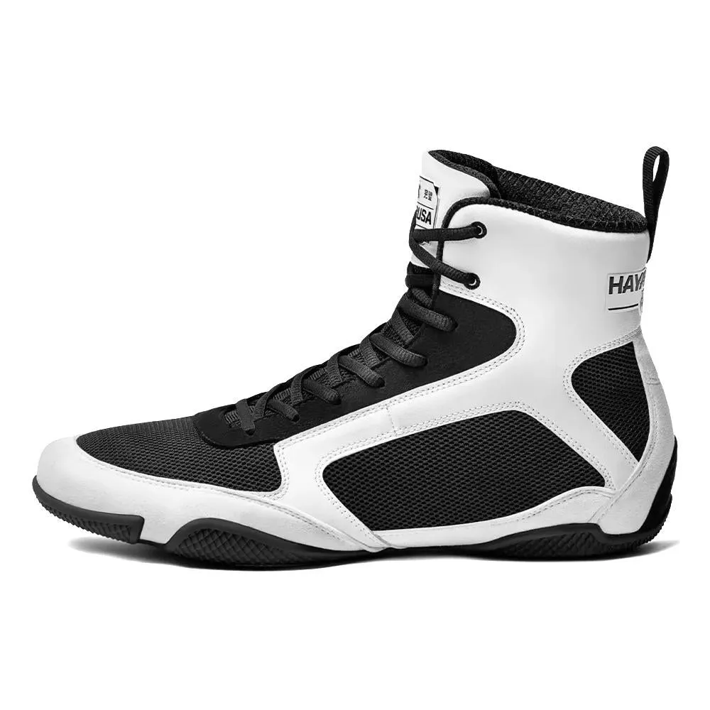 Hayabusa Pro Boxing Boots - White/Black