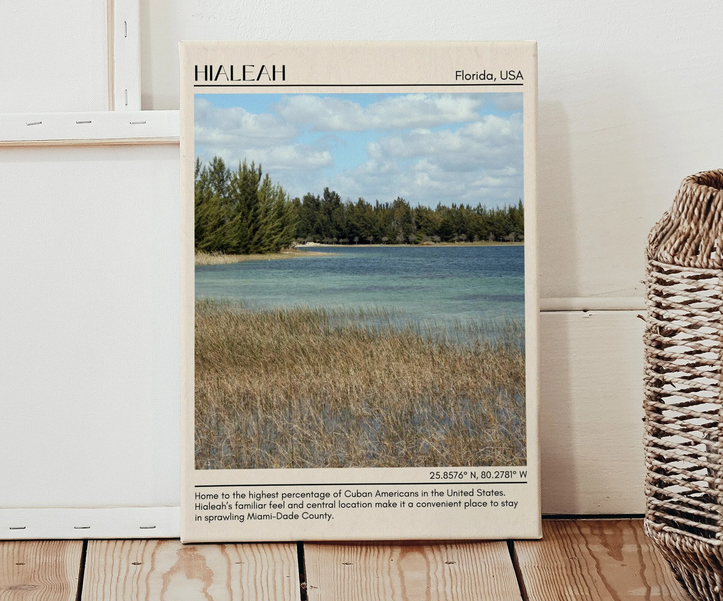 Hialeah Minimal Wall Art, Florida, USA